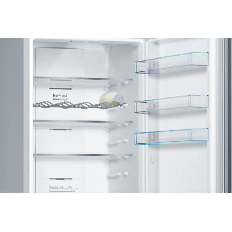 BOSCH KGN39VIDB Ελεύθερος ψυγειοκαταψύκτης 203cm Inox